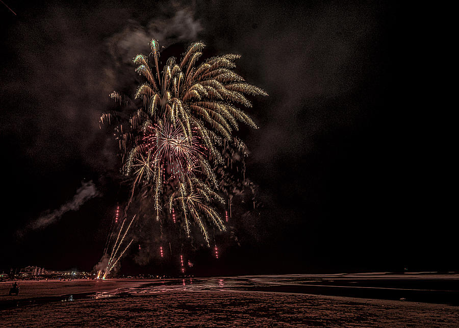 Fireworks at Rockaway Beach2019 Photograph by Johanna Froese Fine