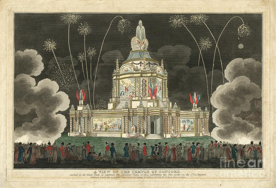 Fireworks At Temple Of Concord In London Photograph by Metropolitan