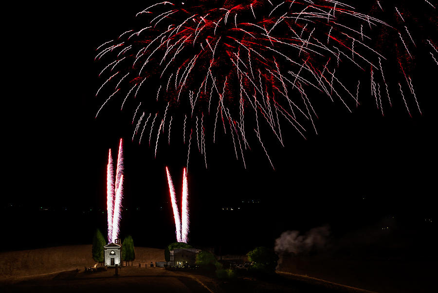 Landscape Photograph - Fireworks At Vitaleta by Luca Domenichi