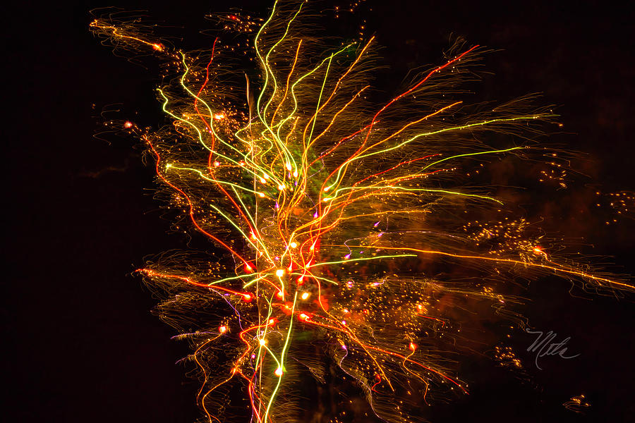Fireworks Bad Space Day Photograph by Meta Gatschenberger