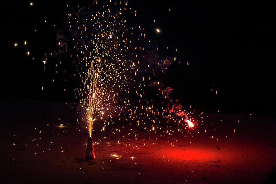 Fireworks Exploding In Sparks Photograph by Lotus Carroll