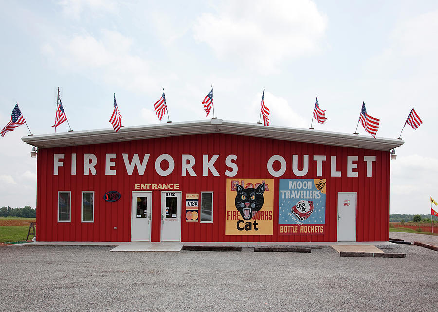 Fireworks Outlet Photograph by Buyenlarge