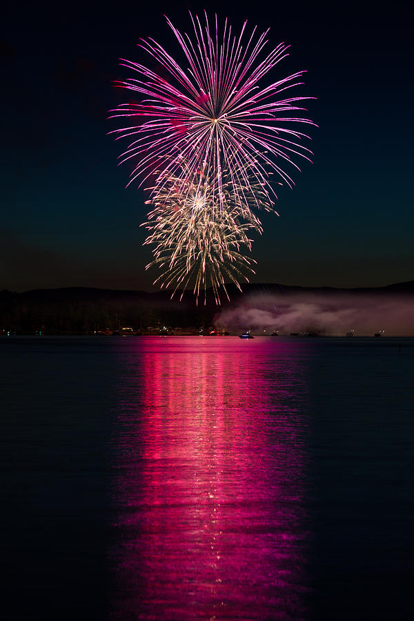 Fireworks Over Camp Fatima 2019 Photograph by Mike Mcquade