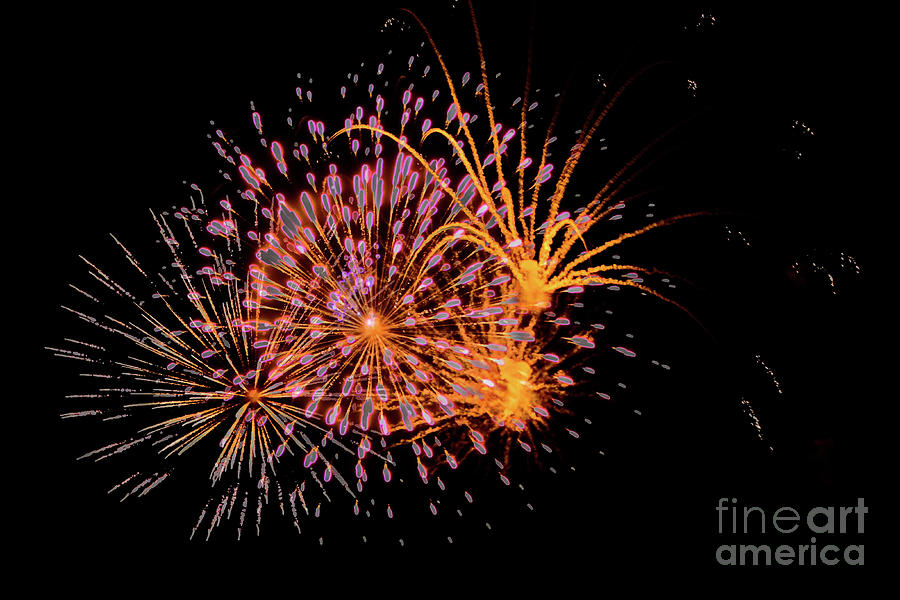 Fireworks - Pyrotechnics 1523 Photograph by Alan Look