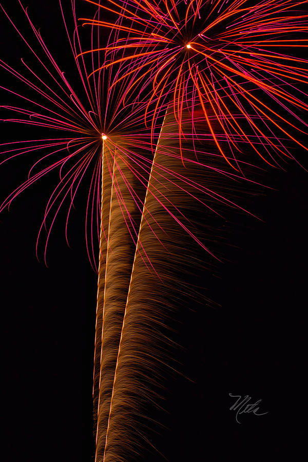 Fireworks Zoom Photograph by Meta Gatschenberger