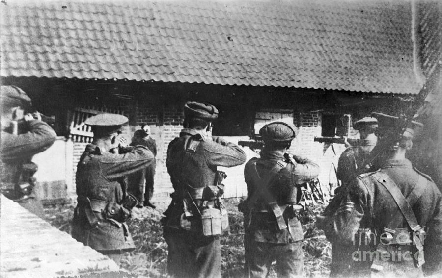 Firing Squad Aiming At German Spy Photograph by Bettmann