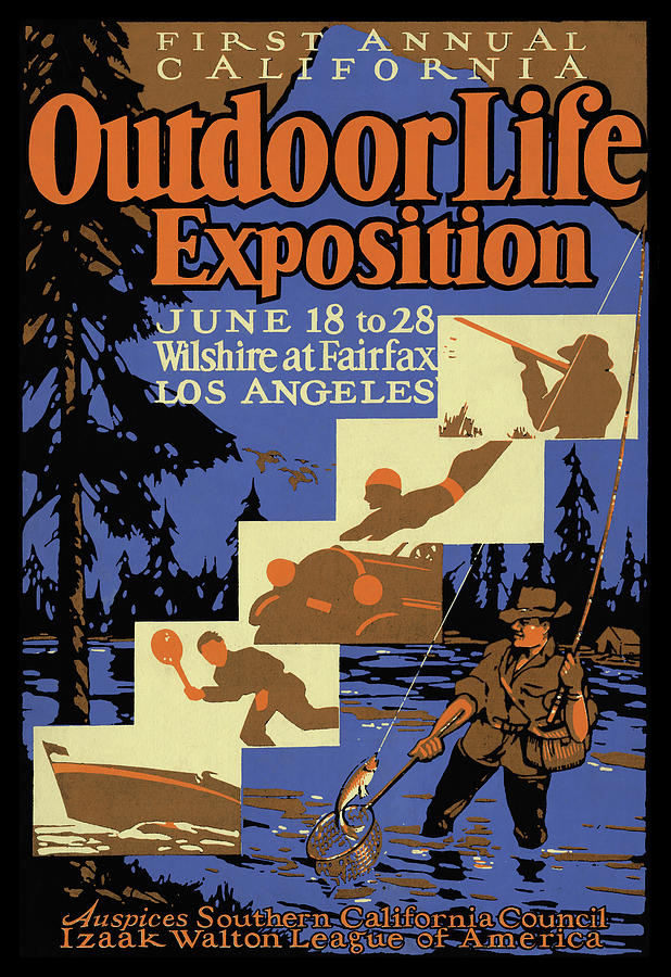 First Annual California Outdoor Life Exposition Painting by Unknown