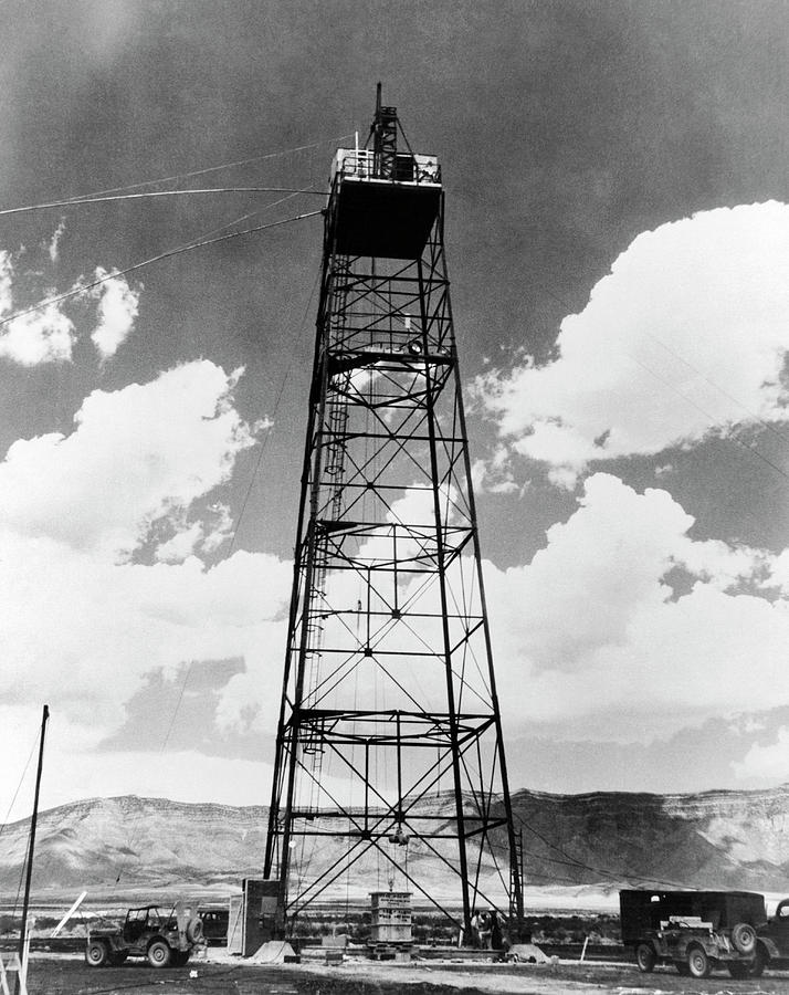First Atomic Bomb Tower Photograph by Underwood Archives