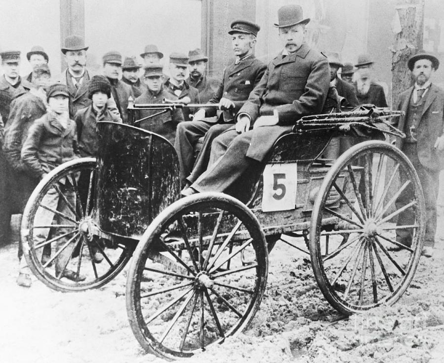 First Auto Race From Chicago To Evanston Photograph by Bettmann First Auto Race From Chicago To Evanston Photograph by Bettmann
