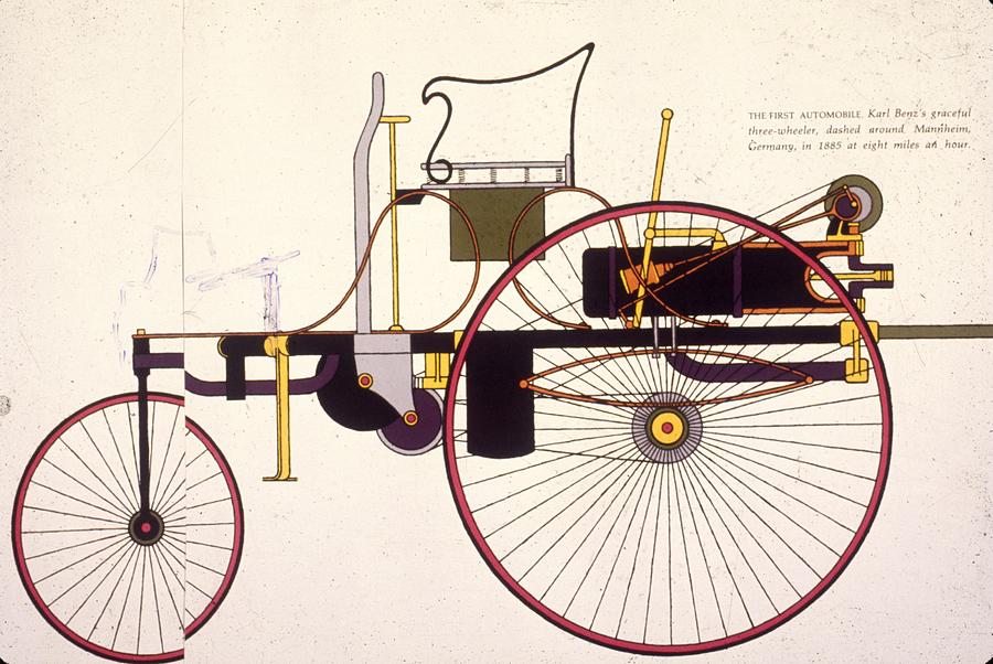 First Automobile Photograph by Mpi