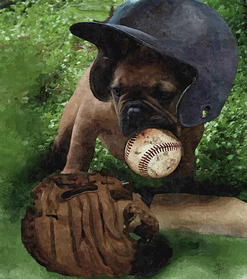 Baseball Painting - First Base by Murray Henderson Fine Art