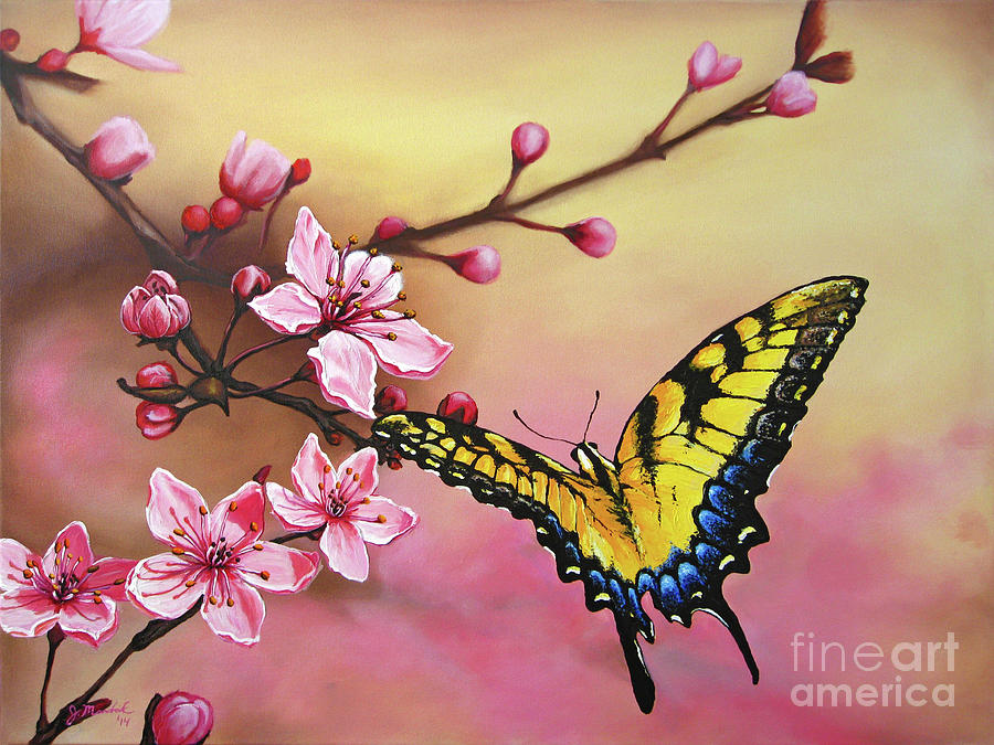 First Blossom of the Morning Painting by Joe Mandrick