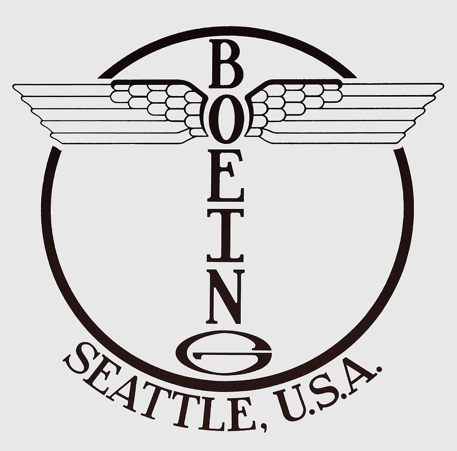 First Boeing Winged Totem Logo 1928 - T-shirt Photograph by Daniel Hagerman