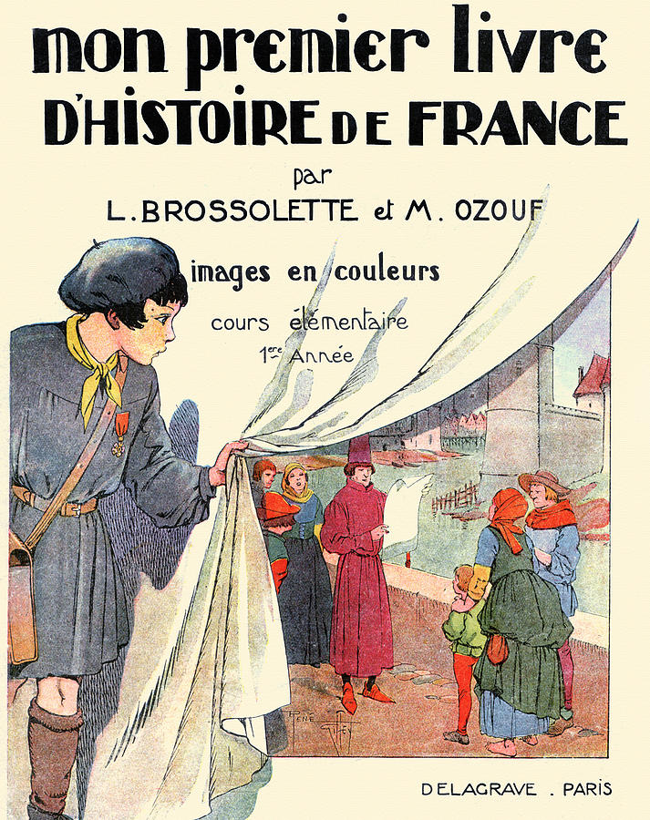 First Book on the History of France Cover Painting by Delagrave