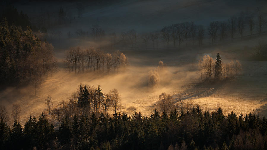 Landscape Photograph - First Breath Of The Sun II by Izabela Laszewska-mitrega/darek Mitr?ga