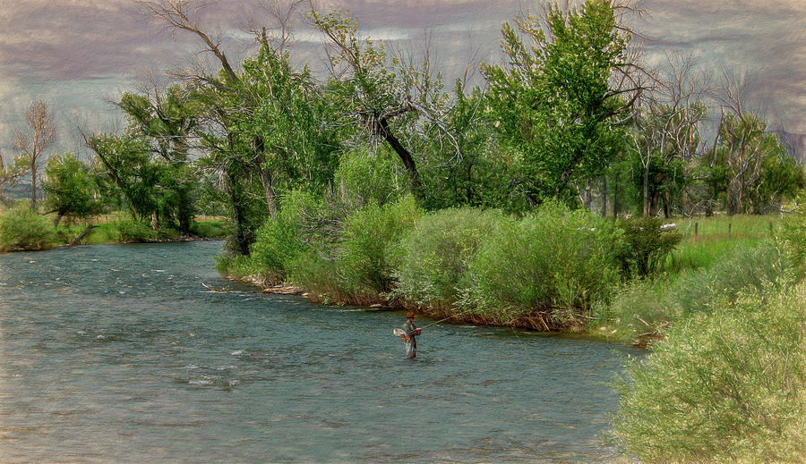 First Class Fly Fishing in Montana Photograph by Marcy Wielfaert