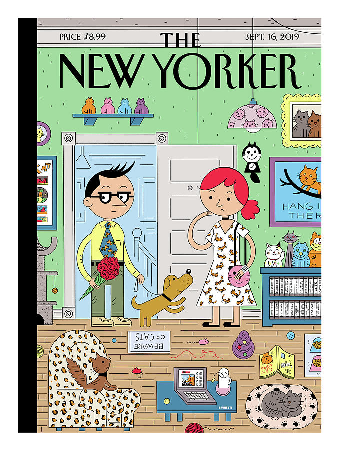First Date Painting - First Date by Ivan Brunetti First Date Painting - First Date by Ivan Brunetti