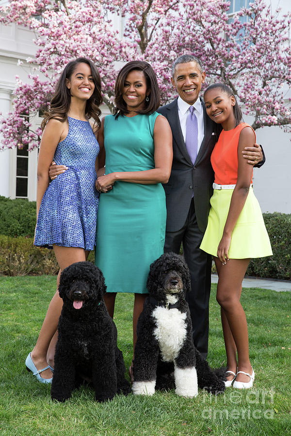 First Family Easter Portrait Photograph by Handout