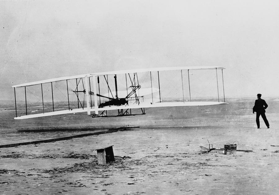 First Flight Photograph by Fox Photos