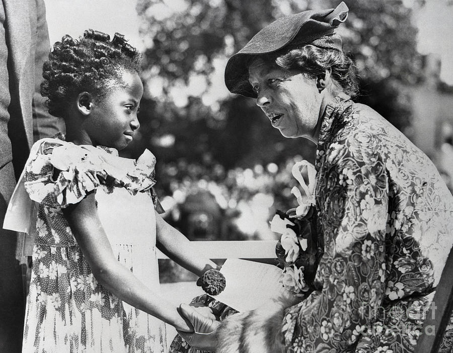 First Lady Eleanor Roosevelt Conversing Photograph by Bettmann