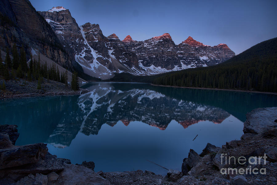 First Light At Moraine Lake Photograph by Adam Jewell