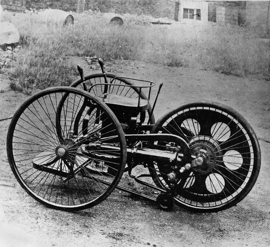 First Motorcycle Photograph by Hulton Archive First Motorcycle Photograph by Hulton Archive