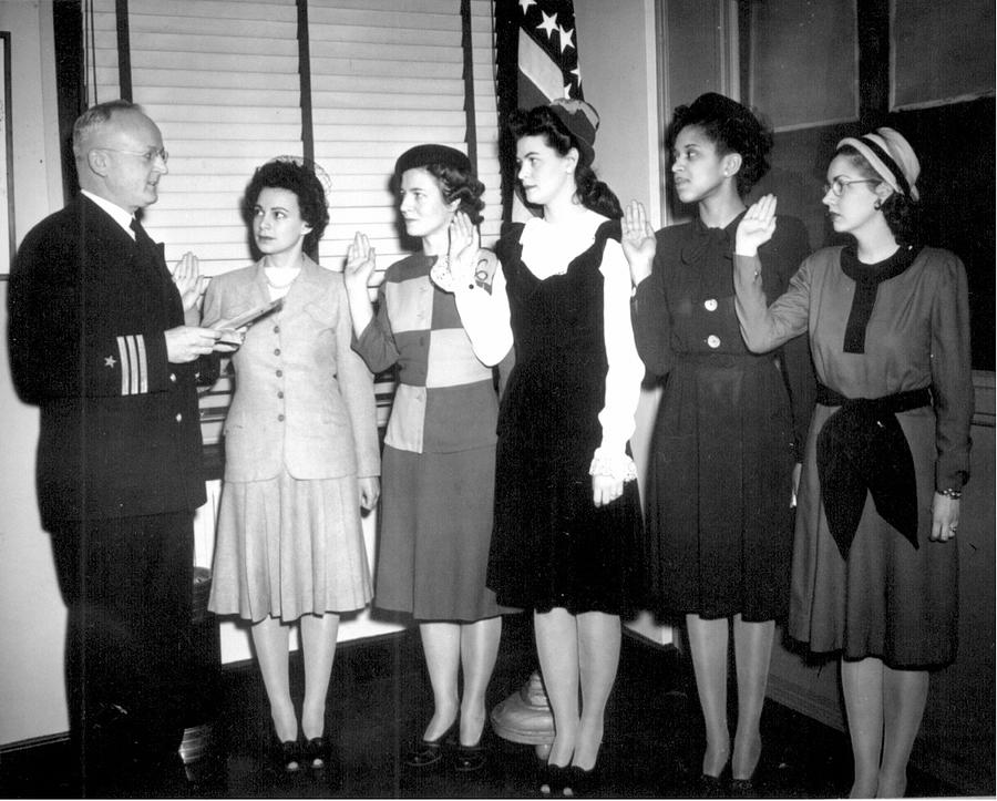 First Nurse takes Oath Painting by US Navy