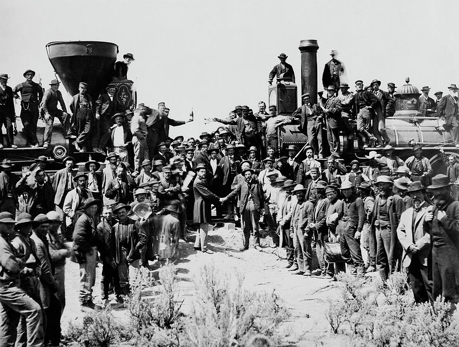 First Opening of the Transcontinental Railroad - 1869 Photograph by Doc Braham