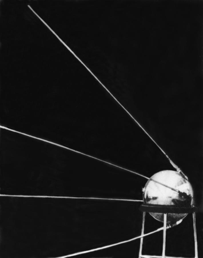 First Picture Of The Russian Sputnik Photograph by Keystone-france