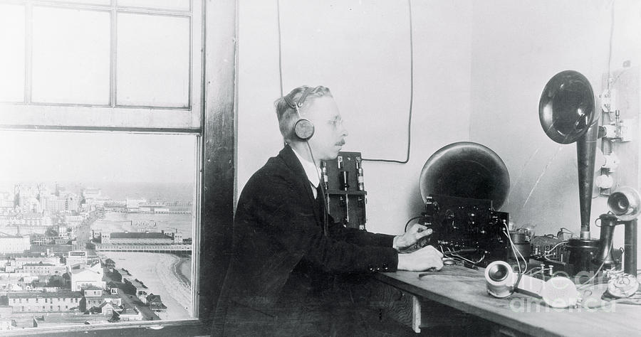 First Radio Station Photograph by Bettmann
