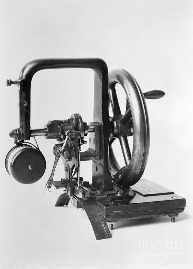 First Sewing Machine Developed By Elias Photograph by Bettmann