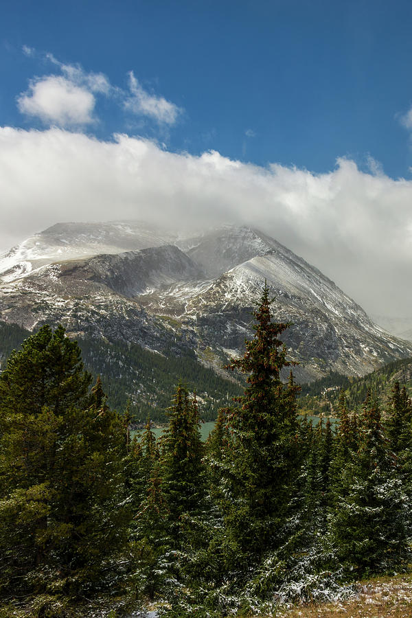 Landscape Photograph - First Snow On Mount Lincoln 2 - Colorado by Brian Harig
