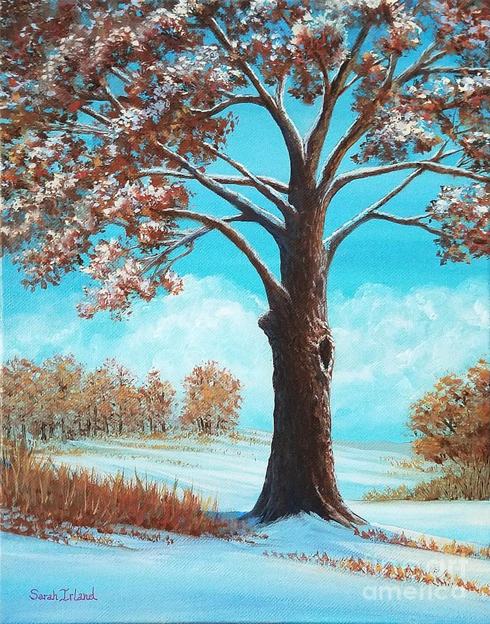 First Snow Painting by Sarah Irland