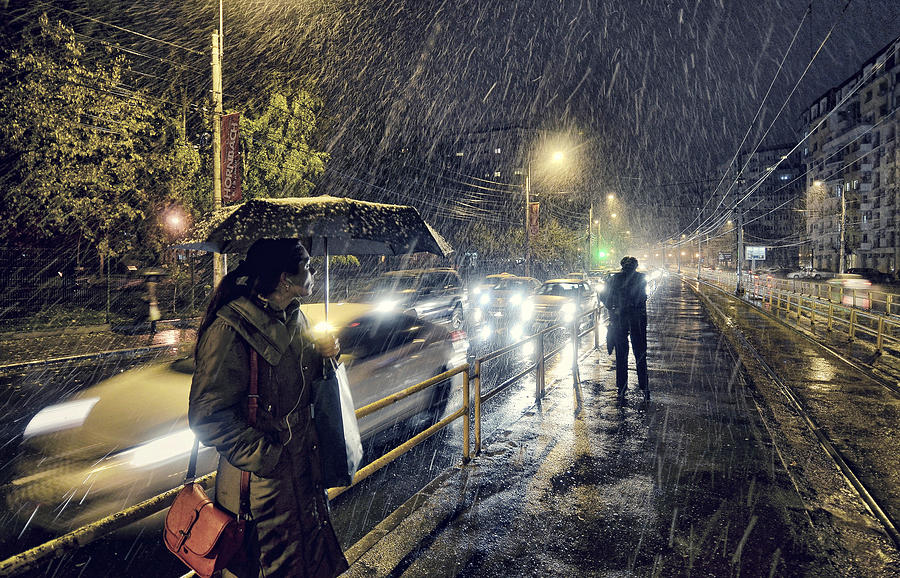Bucharest Photograph - First Snow by Vladeftenie