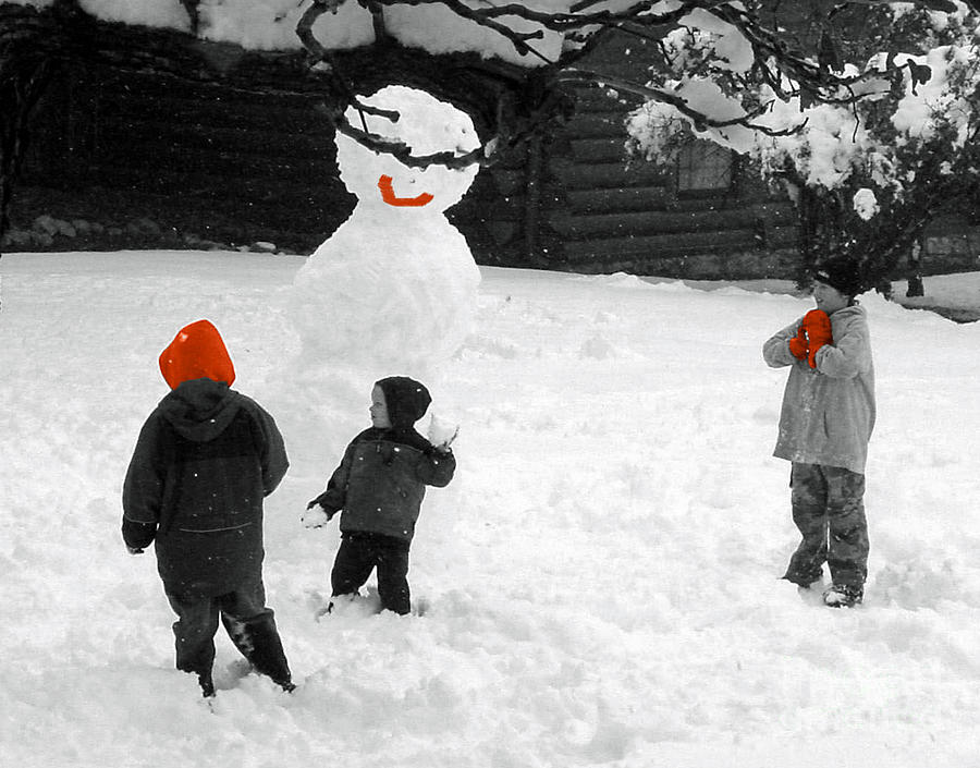 First Snowfall  Photograph by Mafalda Cento