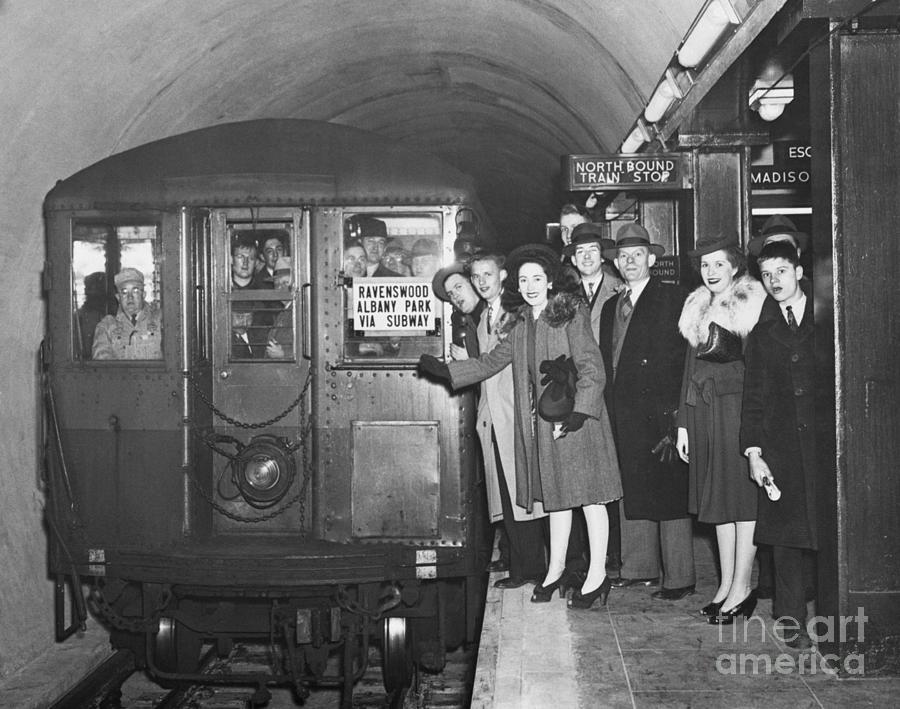 First Subway Trip For Paying Passengers Photograph by Bettmann
