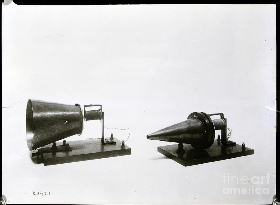 First Telephone Receiver And Transmitter Photograph by Bettmann