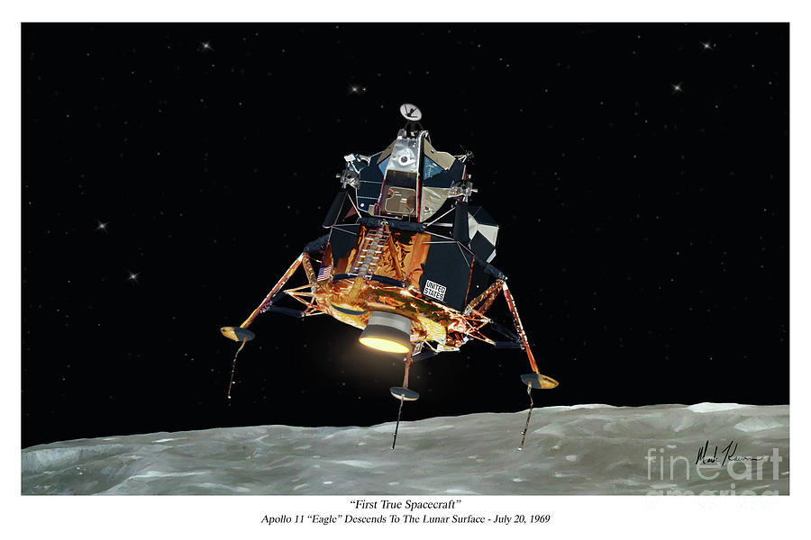 First True Spacecraft Digital Art by Mark Karvon