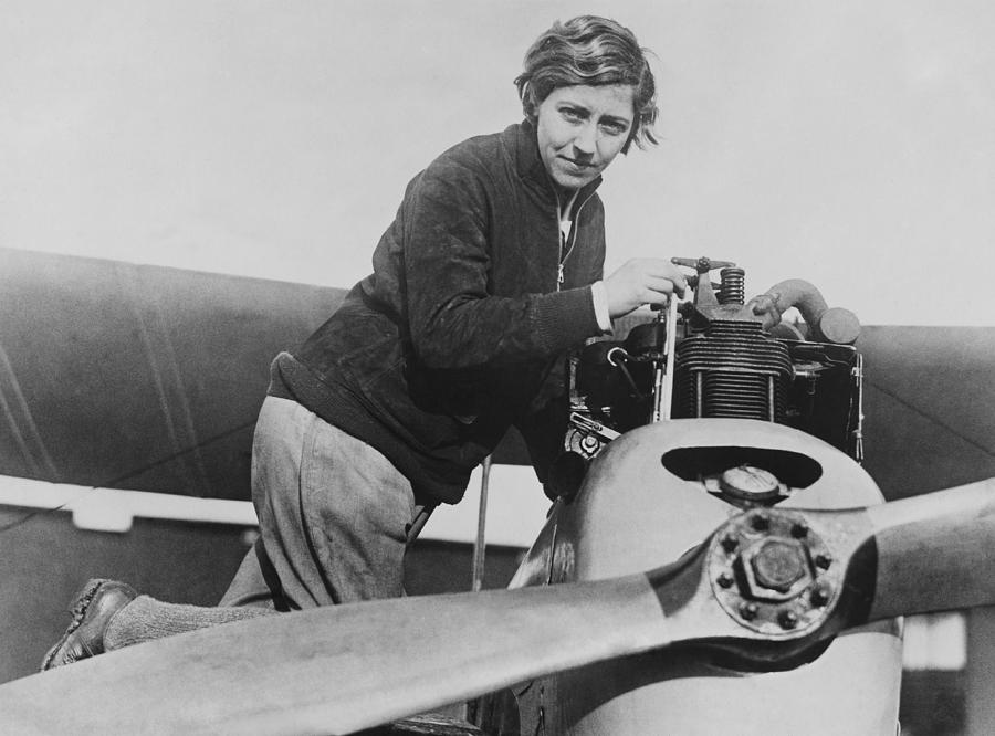 First Woman Air Engineer Amy Johnson Photograph by Keystone-france