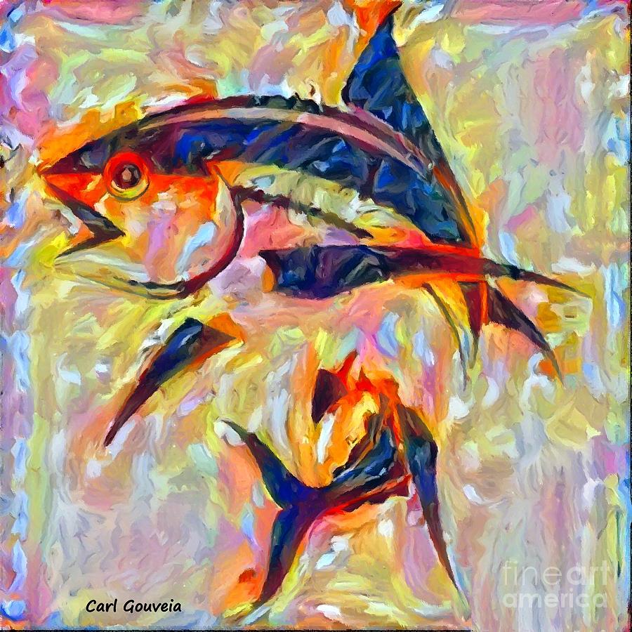 Fish Art Mixed Media by Carl Gouveia