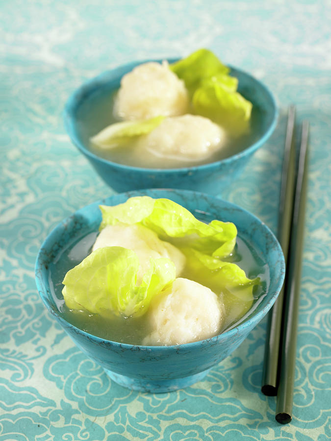 Fish Ball And Ginger Soup Photograph by Lawton