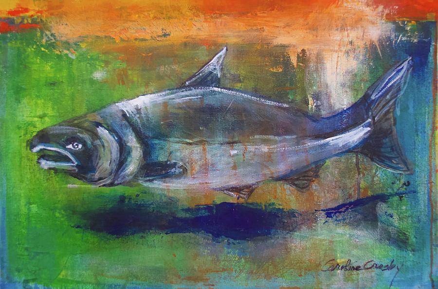 Fish Painting by Caroline Crosby