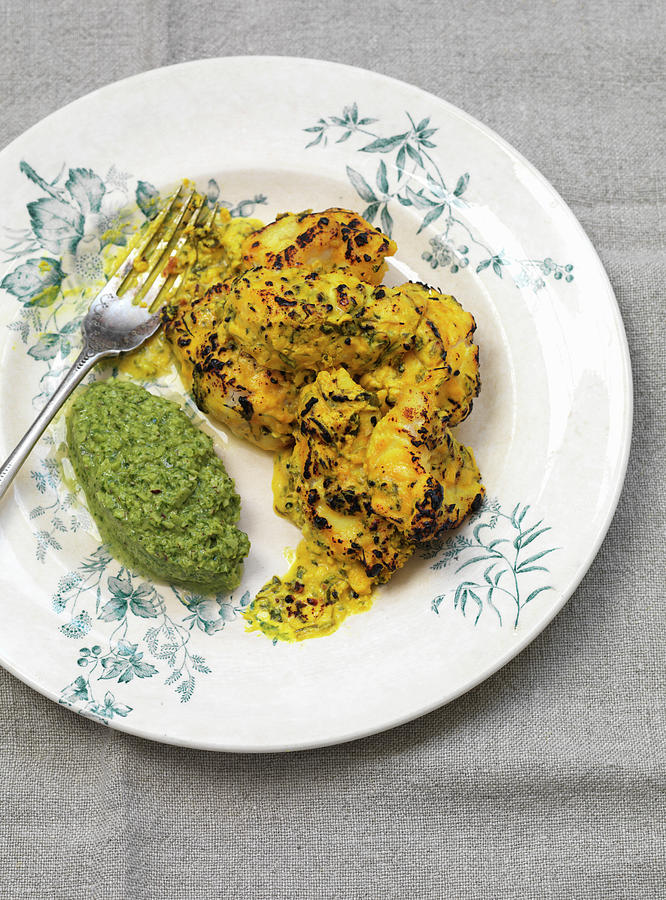 Fish Curry With Coconut Chutney Photograph by Hugh Johnson