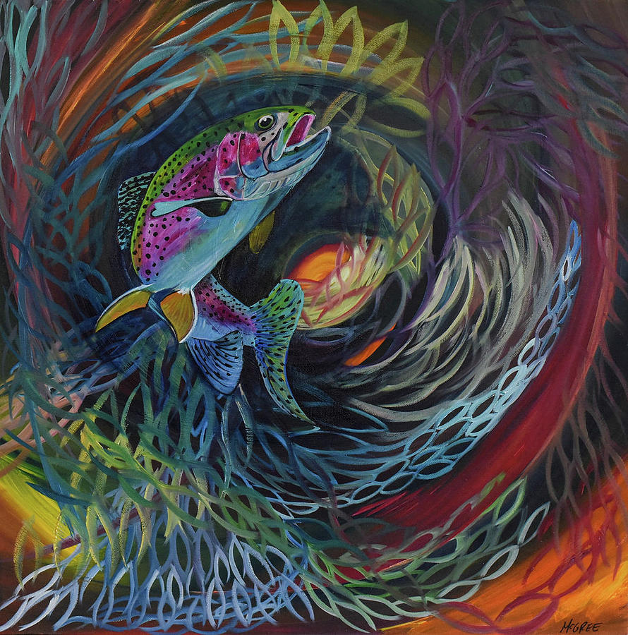 Fish Dance Painting by Allison McGree - Fine Art America