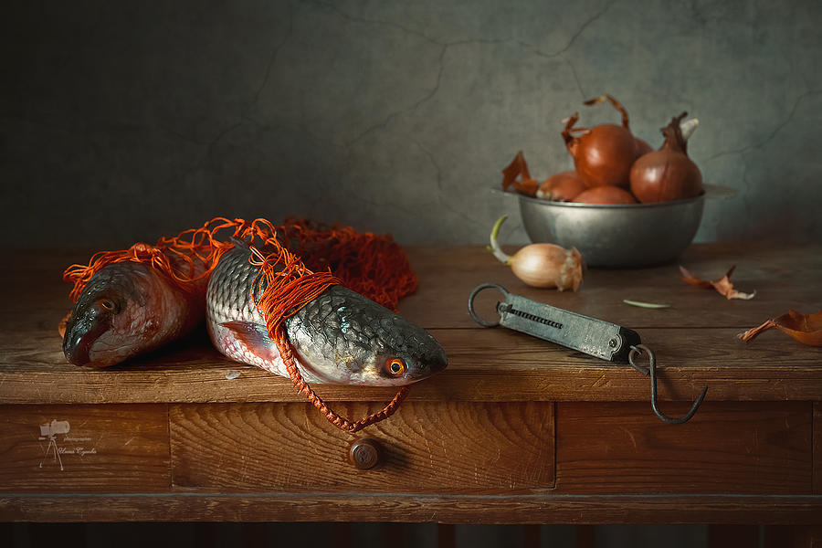 Still Life Photograph - Fish From The Market by Inna Sukhova