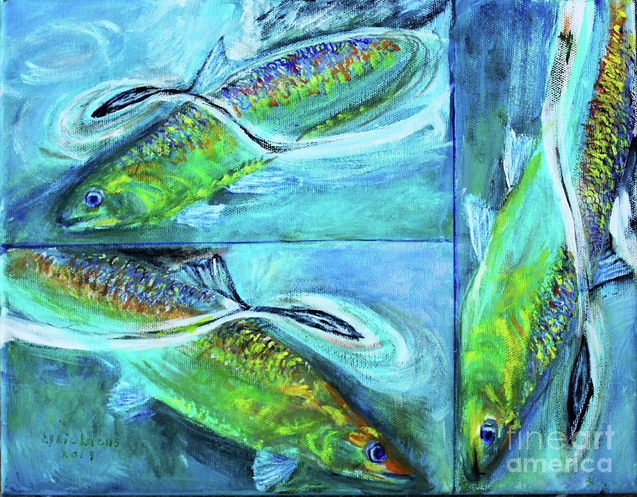 Fish Gotta Swim Painting by Lyric Lucas