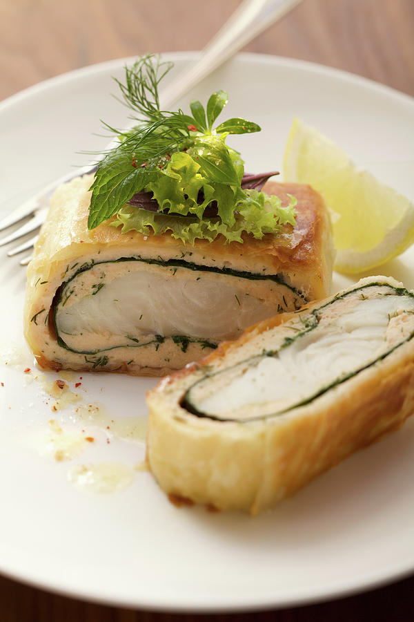 Fish In Strudel Pastry Photograph by Eising Studio
