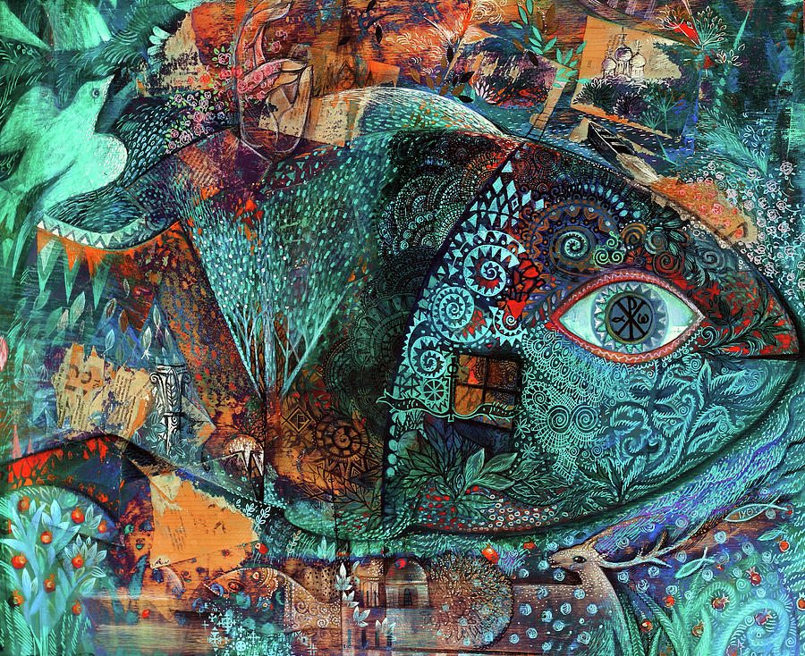 Fish Painting - Fish Symbol Of Religion by Oxana Zaika