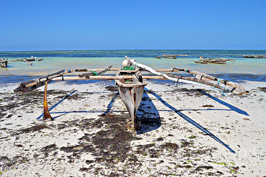Fisher Boat / Zanzibar Photograph by Thomas Schroeder