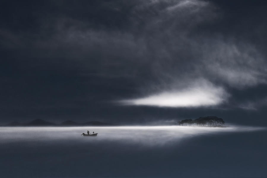 Landscape Photograph - Fisherman by Uschi Hermann